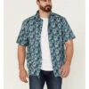Gibson Men's Saguro Floral Print Short Sleeve Button Down Western Shirt 