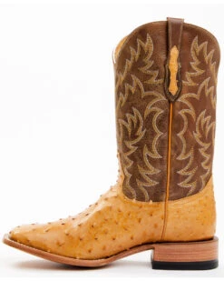 Cody James Men's Full-Quill Ostrich Exotic Western Boots - Broad Square Toe  -Men Western Cowboy 2000359773 200 P3