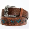 Cody James Men's Basketweave Turquoise Belt
