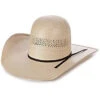 Rodeo King Tan & Ivory 25X Fort Worth Shantung Straw Western Hat 