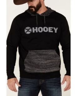 Hooey Men's Lock-Up Logo Graphic Hooded Sweatshirt - Black & Gray  -Men Western Cowboy 2000363529 001 P3