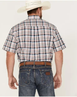 Cinch Men's Large Plaid Print Short Sleeve Button Down Western Shirt  -Men Western Cowboy 2000363595 100 P4