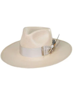 Stetson Men's Atacama Silver Belly Pinch Front Straw Western Hat 
