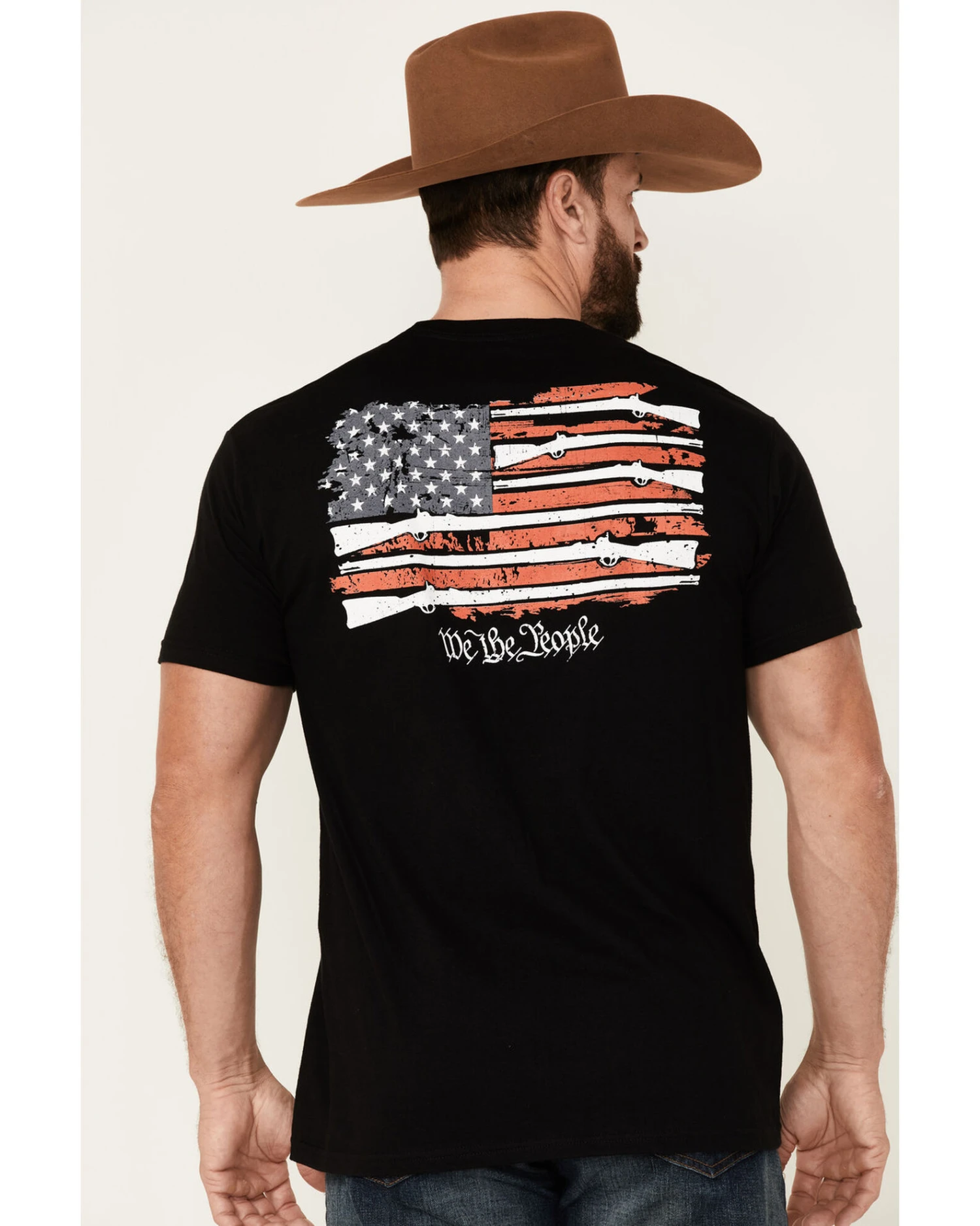 Howitzer Men's Standing Freedom Musket Graphic Short Sleeve T-Shirt 4 Howitzer Men's Standing Freedom Musket Graphic Short Sleeve T-Shirt - Image 4