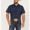 Gibson Men's Lost Leader Plaid Short Sleeve Button Down Western Shirt 