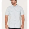 Moonshine Spirit Men's Side Stage Solid Short Sleeve Snap Western Shirt 