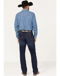Wrangler Retro Men's Merriam Dark Wash Stretch Slim Bootcut Jeans  -Men Western Cowboy 2000365062 416 P4