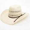 Rodeo King Men's 25X Ramie Natural Broken Horn Brim Straw Western Hat 