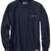 Carhartt Men's Loose Fit Heavyweight Long-Sleeve Pocket Graphic T-Shirt 