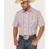 Roper Men's Classic Plaid Short Sleeve Pearl Snap Western Shirt 