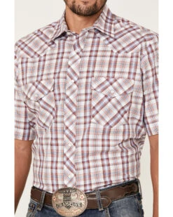 Roper Men's Classic Plaid Short Sleeve Pearl Snap Western Shirt  -Men Western Cowboy 2000370646 100 P3