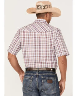 Roper Men's Classic Plaid Short Sleeve Pearl Snap Western Shirt  -Men Western Cowboy 2000370646 100 P4