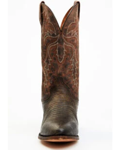 Dan Post Men's Exotic Teju Lizard Leather Tall Western Boots - Round Toe -Men Western Cowboy 2000371050 201 P4