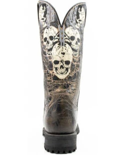 Dan Post Men's Skulls Motorcycle Western Boot - Square Toe -Men Western Cowboy 2000371083 001 P4