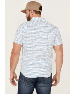 Brixton Men's Charter Teardrop Print Oxford Button Down Western Shirt  -Men Western Cowboy 2000372521 400 P4