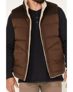Brothers & Sons Men's Reversible Sherpa Down Vest -Men Western Cowboy 2000373327 200 P3