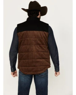 Cody James Men's Waren Corduroy Puffer Vest -Men Western Cowboy 2000373954 200 P4