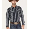 Cody James Men's Hull Vintage Stripe Snap Western Shirt 