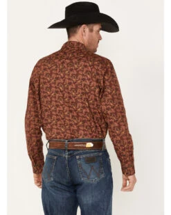 Cody James Men's On Tour Paisley Print Long Sleeve Snap Western Shirt - Big & Tall  -Men Western Cowboy 2000374108 640 P4