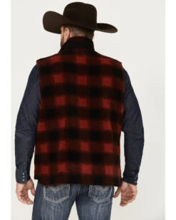 Pendleton Men's Ridgeline Buffalo Checker Fleece Vest -Men Western Cowboy 2000374618 600 P4