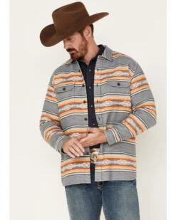Pendleton Men's Driftwood Stripe Button-Down Western Shirt