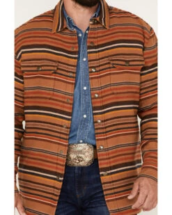 Pendleton Men's Striped Sherpa-Lined Snap Western Shirt Jacket  -Men Western Cowboy 2000374669 200 P3
