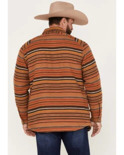 Pendleton Men's Striped Sherpa-Lined Snap Western Shirt Jacket  -Men Western Cowboy 2000374669 200 P4