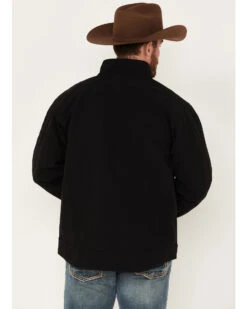 Cinch Men's Solid Logo Sleeve Zip-Front Softshell Jacket  -Men Western Cowboy 2000375173 001 P4