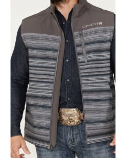 Cinch Men's Bonded Softshell Vest -Men Western Cowboy 2000375211 020 P3