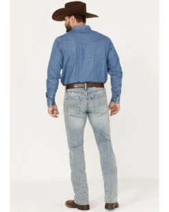 Hooey Men's Revolver Light Wash Slim Straight Reflex Jeans 