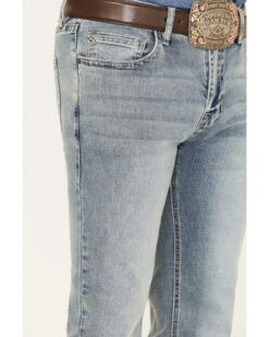 Hooey Men's Revolver Light Wash Slim Straight Reflex Jeans  -Men Western Cowboy 2000375479 412 P4