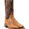 Dan Post Men's Saddle Hand Quill Ostrich Western Boots - Broad Square Toe