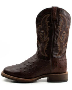 Dan Post Men's Alamosa Hand Ostrich Quill Western Boots - Broad Square Toe -Men Western Cowboy 2000375987 200 P3
