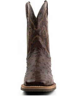 Dan Post Men's Alamosa Hand Ostrich Quill Western Boots - Broad Square Toe -Men Western Cowboy 2000375987 200 P4