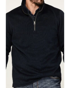 Cinch Men's Solid Sweater Knit 1/4 Zip Front Pullover  -Men Western Cowboy 2000376675 410 P3