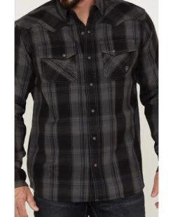 Ariat Men's Harrold Plaid Long Sleeve Snap Western Flannel Shirt   -Men Western Cowboy 2000377113 001 P3