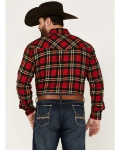 Ely Walker Men's Plaid Print Long Sleeve Snap Western Flannel Shirt 7 Ely Walker Men's Plaid Print Long Sleeve Snap Western Flannel Shirt -Men Western Cowboy 2000378114 600 P4