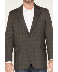 Circle S Men's Houston Glen Plaid Print Sportcoat - Big & Tall -Men Western Cowboy 2000378368 200 P3