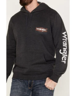 Wrangler Men's Logo Hooded Sweatshirt -Men Western Cowboy 2000378473 001 P3