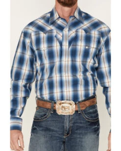 Stetson Men's Fancy Large Plaid Long Sleeve Snap Shirt -Men Western Cowboy 2000378708 400 P3