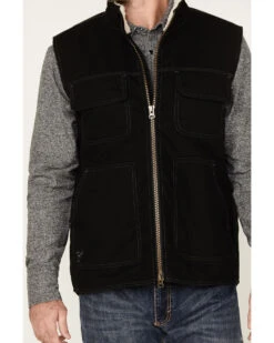 Cowboy Hardware Men's Logo Canvas Solid Workwear Vest -Men Western Cowboy 2000378837 001 P3