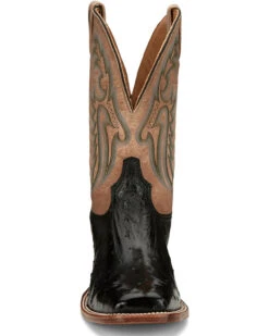 Tony Lama Men's Castillo Full Quill Ostrich Exotic Western Boots - Broad Square Toe -Men Western Cowboy 2000379339 001 P4