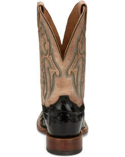 Tony Lama Men's Castillo Full Quill Ostrich Exotic Western Boots - Broad Square Toe -Men Western Cowboy 2000379339 001 P5