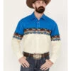 Wrangler Men's Checotah Long Sleeve Western Snap Shirt