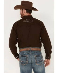 Resistol Men's Enzo Logo Long Sleeve Button Down Shirt -Men Western Cowboy 2000380426 200 P4