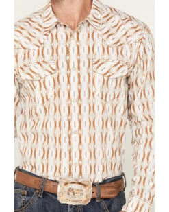 Gibson Men's Old Creek Geo Print Long Sleeve Pearl Snap Western Shirt 6 Gibson Men's Old Creek Geo Print Long Sleeve Pearl Snap Western Shirt -Men Western Cowboy 2000380458 100 P3
