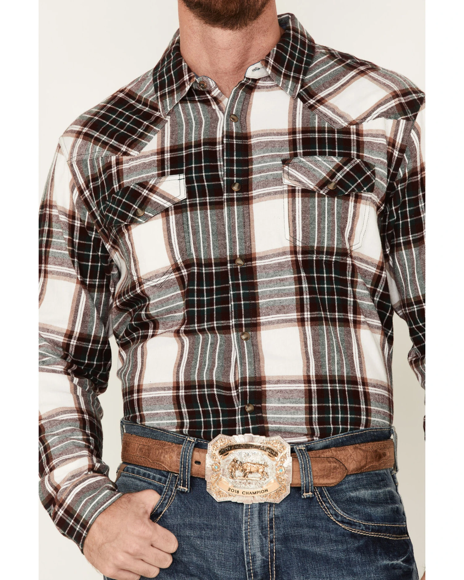 Cody James Men's Cabin Fever Long Sleeve Snap Western Flannel Shirt - Big & Tall 3 Cody James Men's Cabin Fever Long Sleeve Snap Western Flannel Shirt - Big & Tall - Image 3