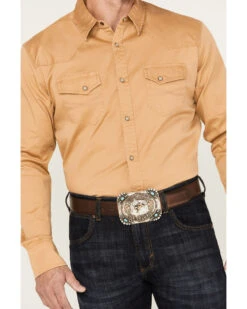 Blue Ranchwear Men's Twill Long Sleeve Work Snap Shirt -Men Western Cowboy 2000382806 720 P3