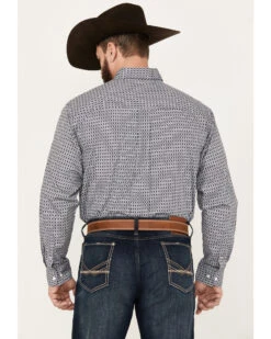 Cinch Men's Geo Print Long Sleeve Button Down Western Shirt -Men Western Cowboy 2000383928 020 P4