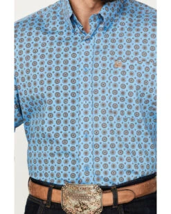Cinch Men's Medallion Print Long Sleeve Button-Down Western Shirt -Men Western Cowboy 2000383942 400 P3